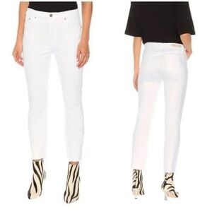 GRLNFRD The Reed High Rise Slim White Jeans NWT Size 30